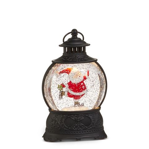 Raz - The Magic of Christmas Skating Santa Musical Lighted Water Lantern