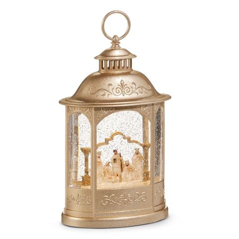 Raz - Nativity Lighted Champagne Water Lantern