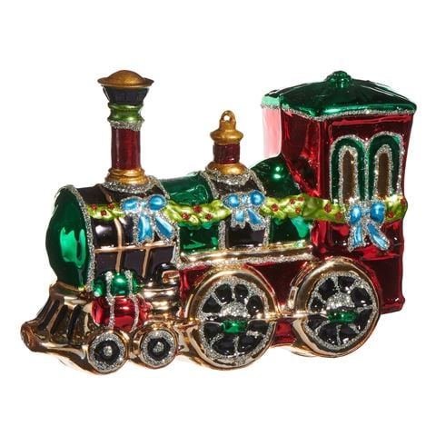 Raz - The Christmas Shoppe Train Ornament 13cm