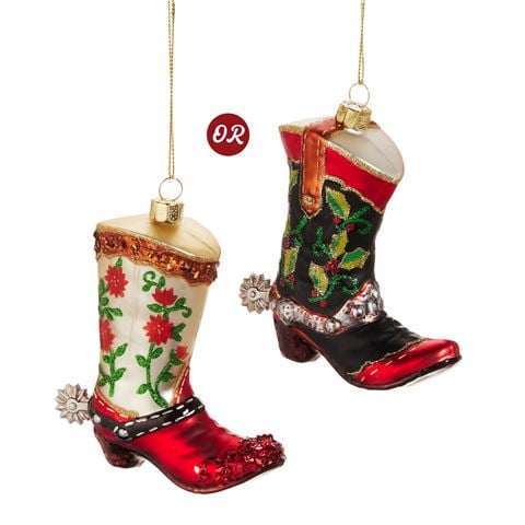 Raz - The Christmas Shoppe Western Boot Ornament