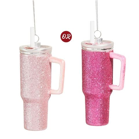 Raz - The Christmas Shoppe Pink Disco Tumbler Ornament