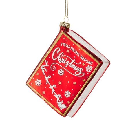 Raz - The Christmas Shoppe Christmas Book Ornament