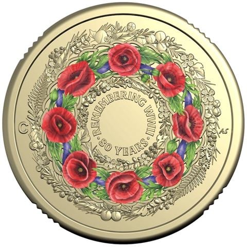 Royal Australian Mint - 2025 Poppy Wreath 80th Anniversary of WWII Uncirc. $2 Coin Pack