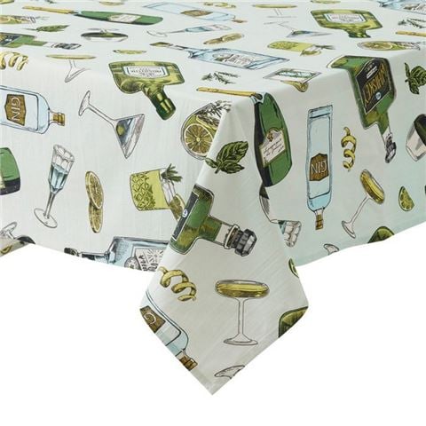 Coastal Home - Gimlet Cotton Tablecloth Green/Blue 140x240cm