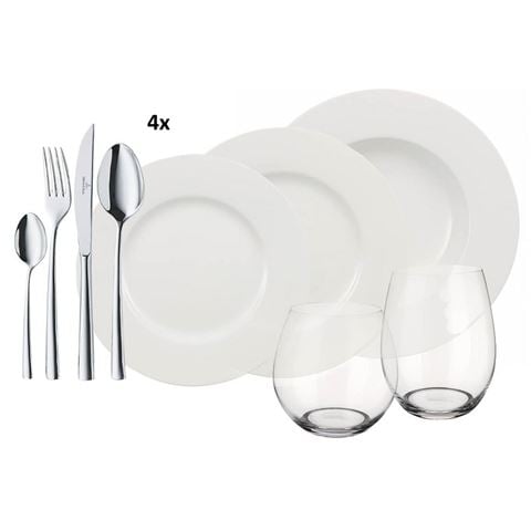 Villeroy & Boch - Wonderful World White Dinner Set 36pce