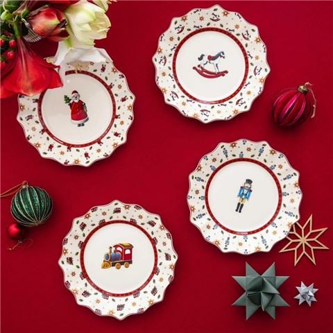 Villeroy & Boch - Limited Edition Toy's Delight Anniversary Plate Set 4pce
