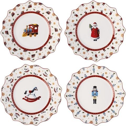 Villeroy & Boch - Limited Edition Toy's Delight Anniversary Plate Set 4pce