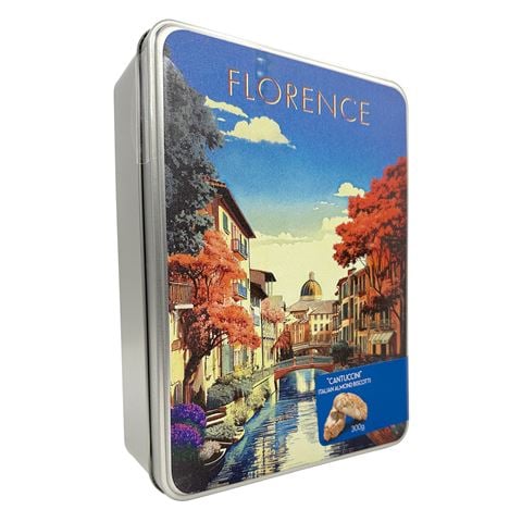 Italia In Scatola - Florence By Day w/Italian Almond Cantuccini Tin 250g