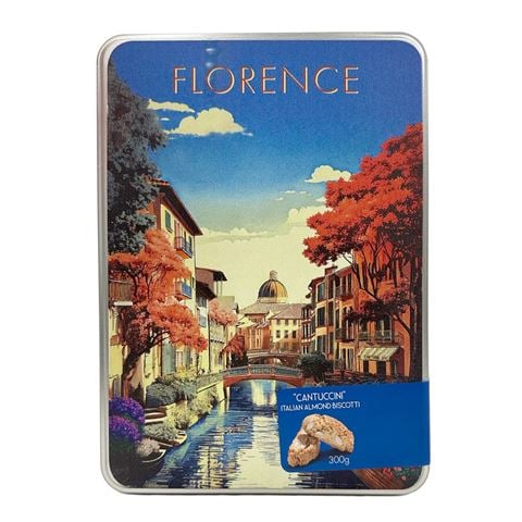 Italia In Scatola - Florence By Day w/Italian Almond Cantuccini Tin 250g