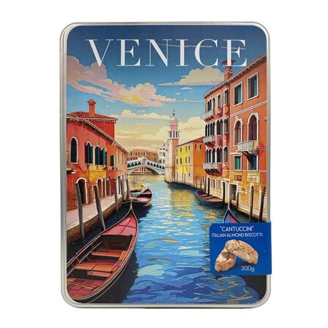 Italia In Scatola - Venice By Day w/Italian Almond Cantuccini Tin 300g