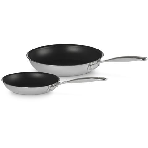 Le Creuset - Signature Stainless Steel Non-Stick Shallow Frypan Set 20/26cm 2pce