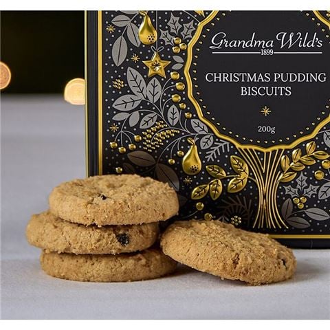 Grandma Wild - Christmas Pudding Biscuits 200g