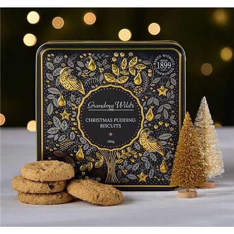 Grandma Wild - Christmas Pudding Biscuits 200g