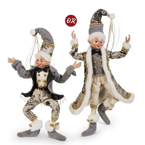 Raz - Deck The Halls Toile Posable Elf