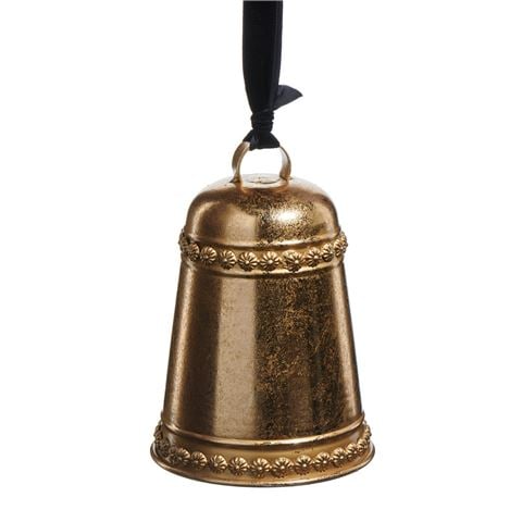 Raz - Deck The Halls Gold Bell Ornament