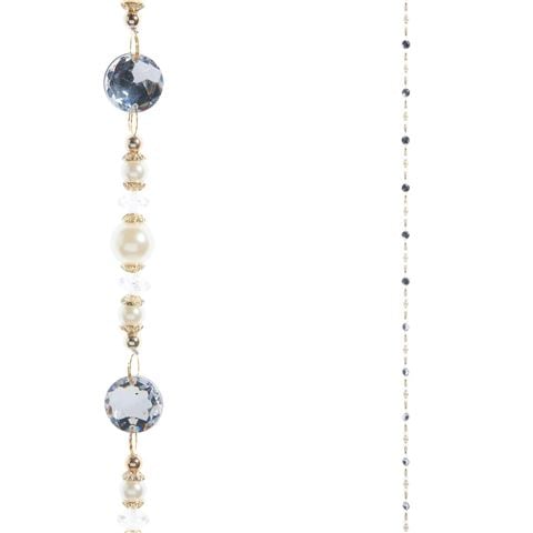 Raz - Holiday Rendezvous Pearl and Crystal Beaded Garland