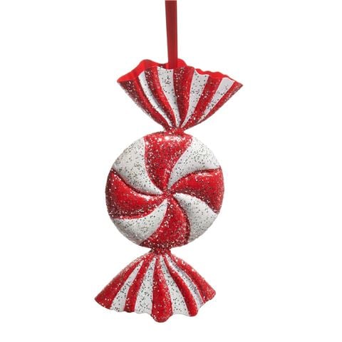 Raz - Make It Merry Red & White Candy Ornament 30cm