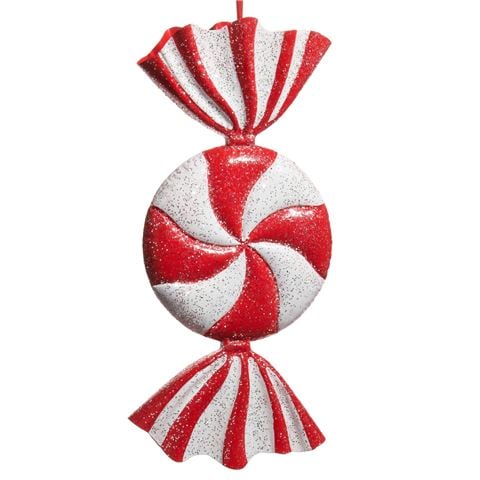 Raz - Make It Merry Red and White Candy Ornament 53cm