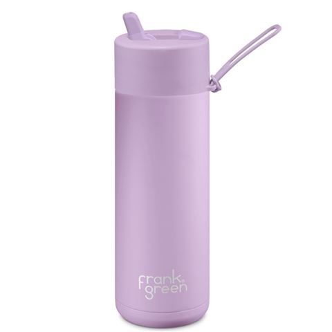 Frank Green Ceramic Reusable Bottle w/Flip Straw Lid Lilac Haze 595ml - Peter's of Kensington