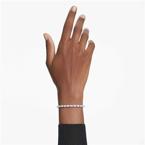 Swarovski Jewellery - Matrix Tennis Bracelet Rhodium-Plated w/Octagon Cuts