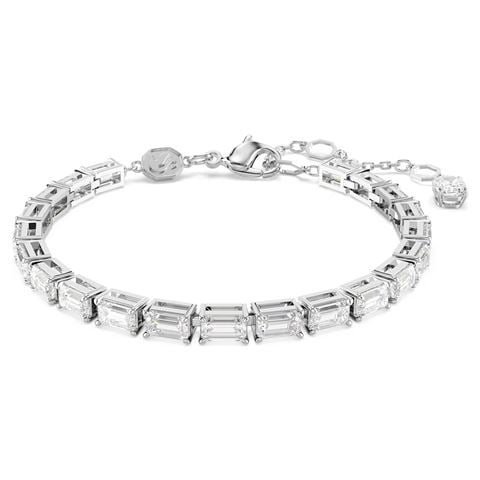 Swarovski Jewellery - Matrix Tennis Bracelet Rhodium-Plated w/Octagon Cuts