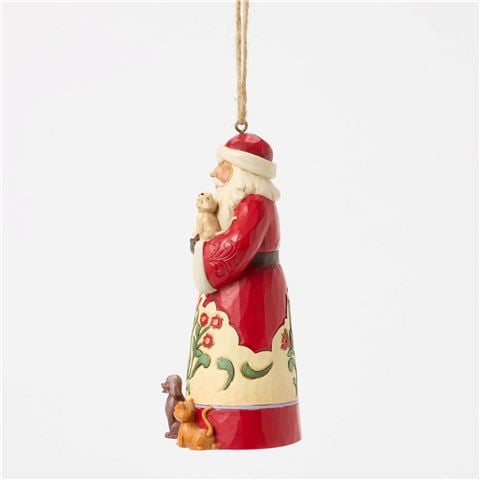 Heartwood Creek - Santa w/Pets Ornament 11cm
