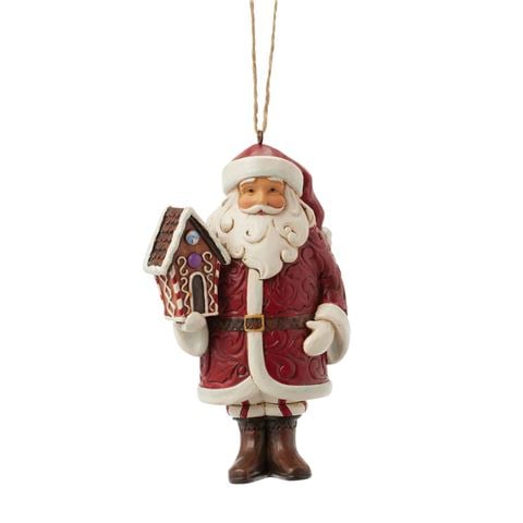 Heartwood Creek - Gingerbread Santa Ornament 10cm