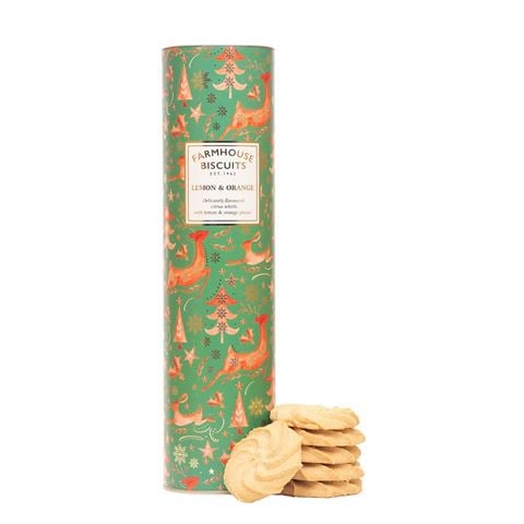 Farmhouse - Winter Animals Lemon & Orange Whirl Biscuit Tube 300g