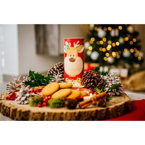 Farmhouse - Christmas Reindeer Ginger Biscuit Tube 240g