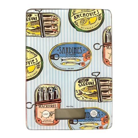 Assemble - Sardine Glass Digital Scale 5kg 22x16cm