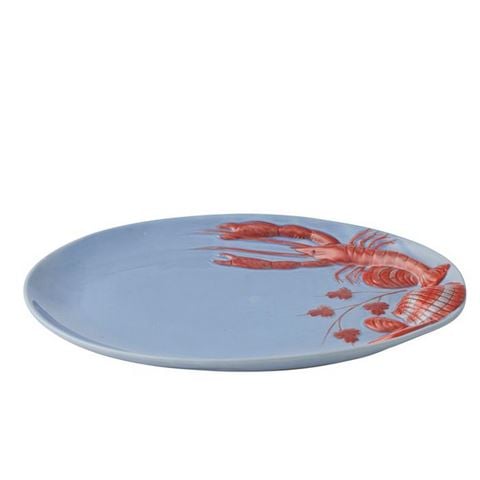 Coastal Home - Agosta Ceramic Platter Sky/Orange 28x40cm