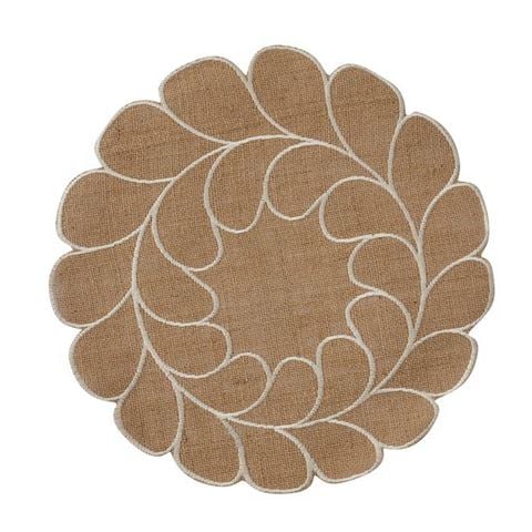 Coastal Home - Wreath Jute Placemat 38cm Natural/Ivory