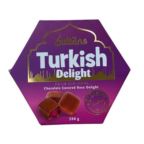 Sultan - Turkish Delight Chocolate Covered Rose Delight  200g