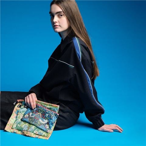 LOQI - William Morris Recycled Zip Pockets