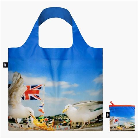 LOQI - Martin Parr West Bay Seagulls Eating Chips Recycled Bag