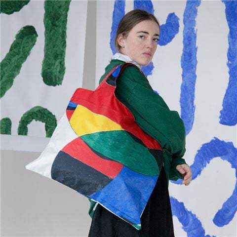 LOQI - Joan Miro Woman, Bird and Star Recycled Bag