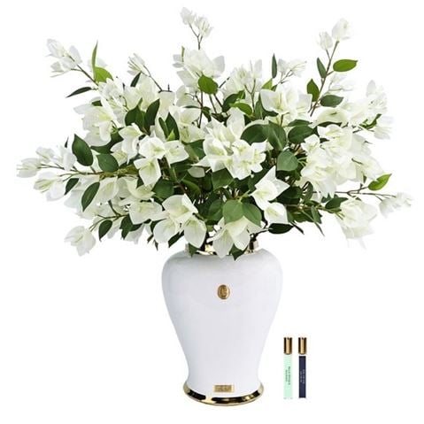 Cote Noire - Imperial Bougainvillea White w/Piano White Urn