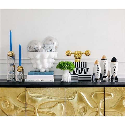 Jonathan Adler - Rocket Decanter Gin w/Real Gold Lustre 677ml