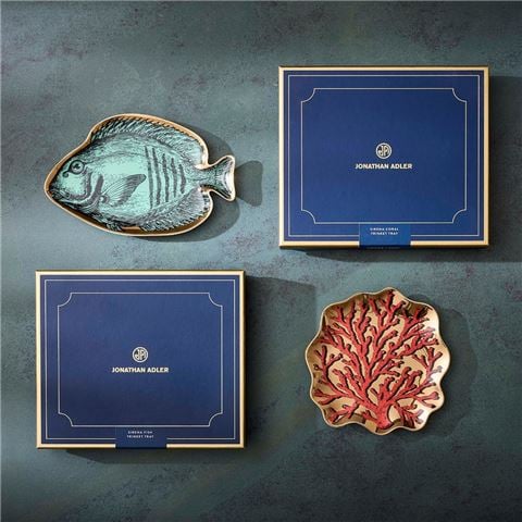 Jonathan Adler - Sirena Coral Trinket Tray Red