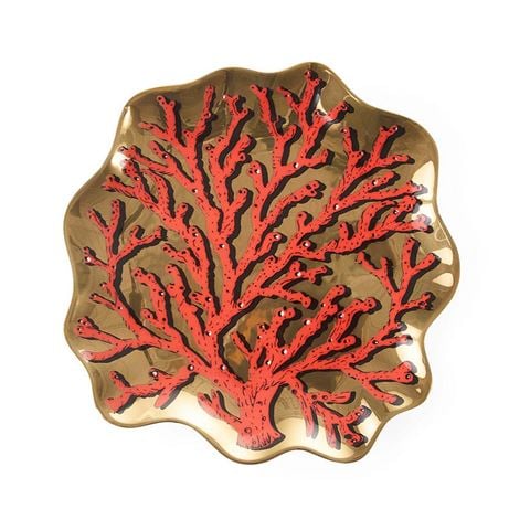 Jonathan Adler - Sirena Coral Trinket Tray Red