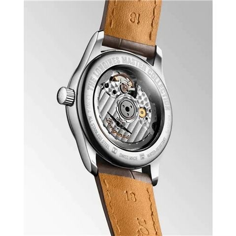 Longines - Master Auto. Watch S.S w/Beige Sunray Dial & Diamonds 34mm L23574072