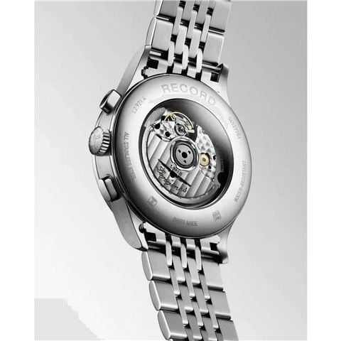 Longines - Record Auto. Chronograph Watch S.Steel w/ Black Dial 40mm  L29214566