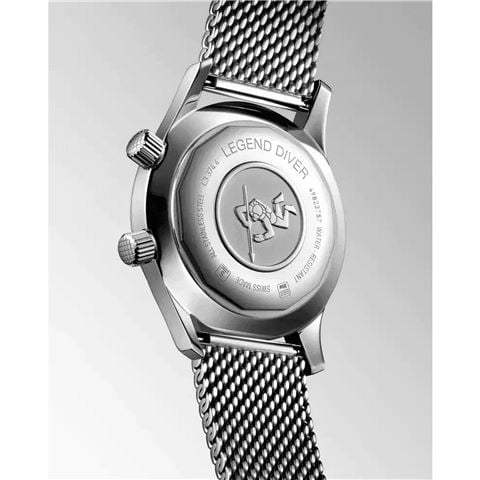 Longines - Legend Diver Auto. Watch S.Steel w/ Black Lacquer Dial 36mm L33744506