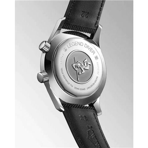 Longines - Legend Diver Auto. Watch S.Steel w/Black Lacquer Dial 42mm L37744500