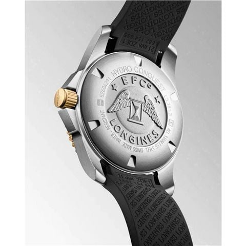 Longines - Hydroconquest 41mm Stainless steel/PVD yellow Black Sunray dial Auto