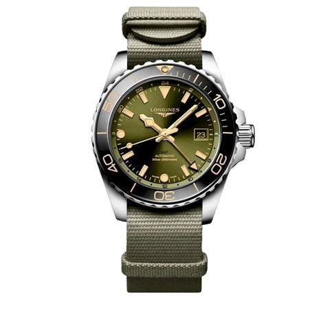 Longines - Hydroconquest Auto. Watch S. Steel w/Green Sunray Dial 41mm L37904062