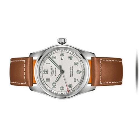 Longines - Spirit Auto. Watch w/ Silver Sunray Dial XL Strap 42mm L38114734