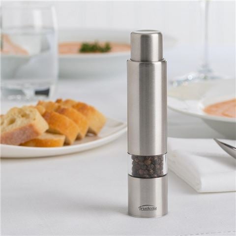 Trudeau - One Hand Stainless Steel Pepper Mill 15cm