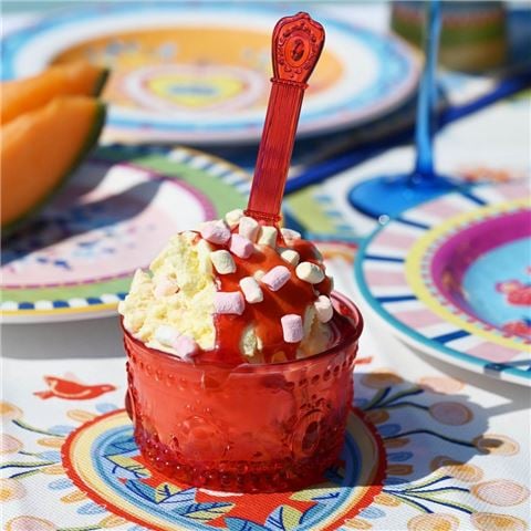 Baci Milano - Baroque & Rock Anniversary Ice Cream Set w/Spoons Assorted 6pce