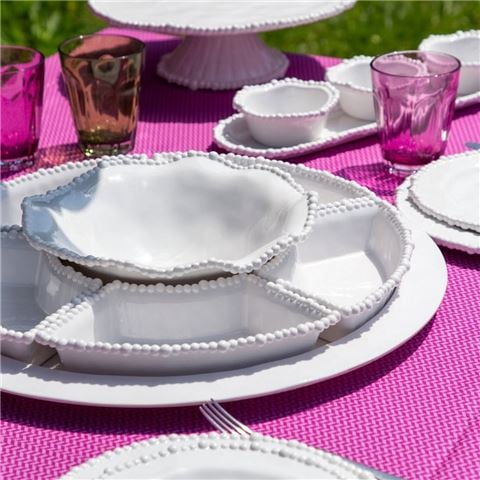 Baci Milano - Joke Appetizer Dish White Set 5pce